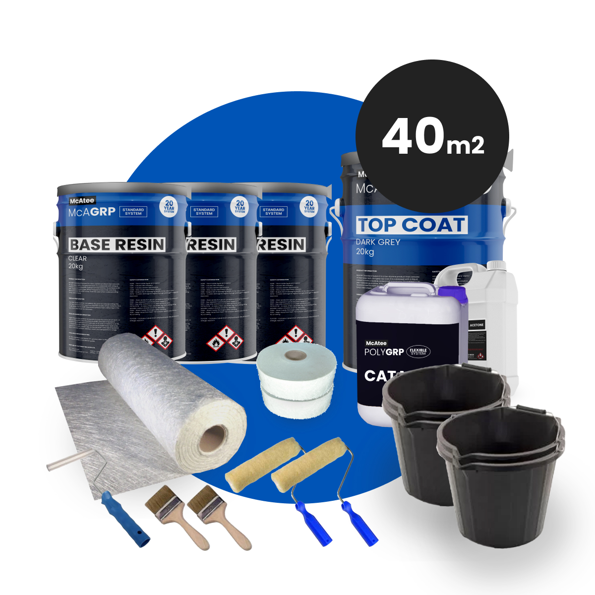 McAGRP Fibreglass Kit 40m2